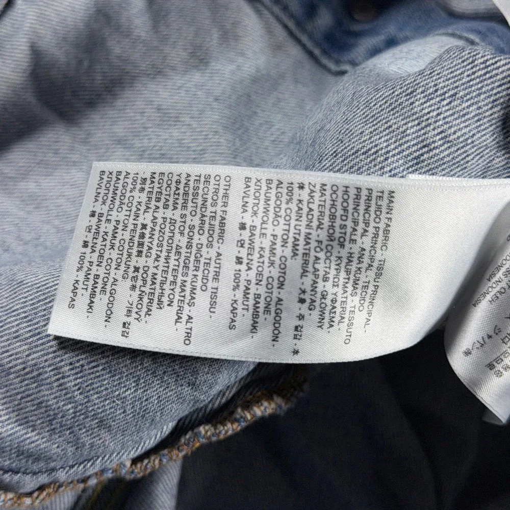 Levi Denim Hoodie Jacket Men 3XL Hybrid Trucker Blue Grey Casual Streetwear - Picture 8 of 9